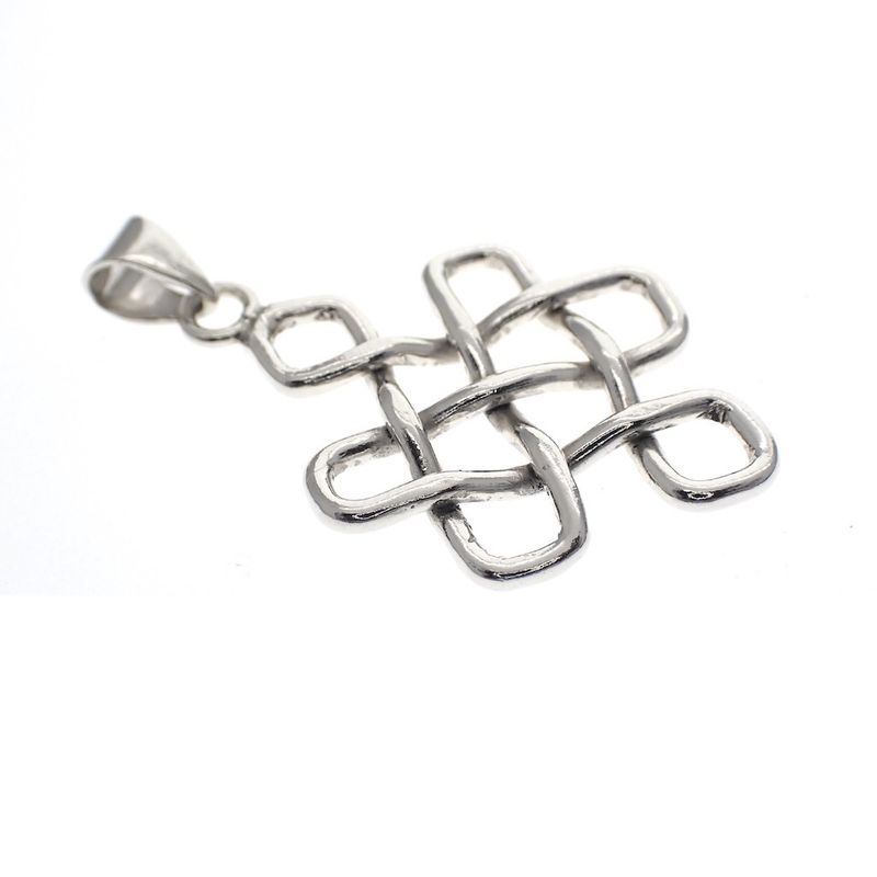 Image 2 of Silver knot pendant