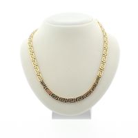Gold meander necklace | 45.5 cm
