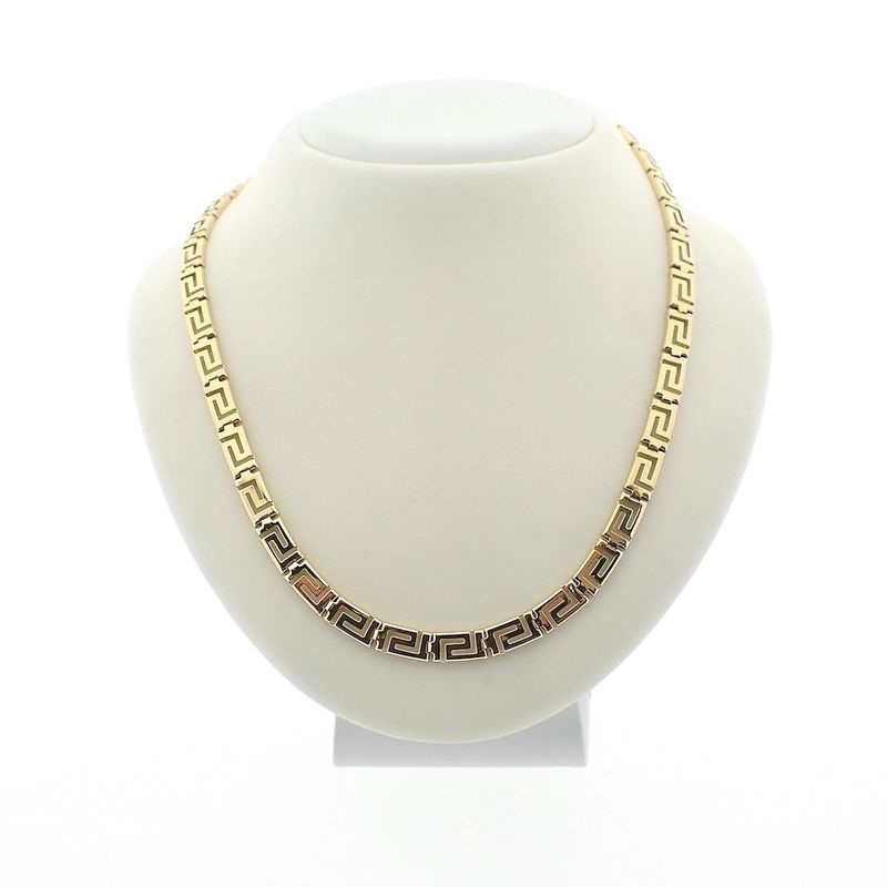 Image 1 of Gold meander necklace | 45.5 cm
