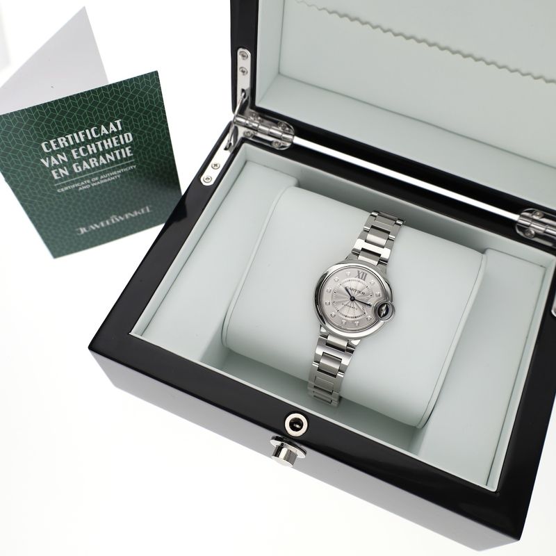 Image 4 of Cartier Ballon Bleu 33mm 3489 / W4BB0021; Automatic women's watch with diamonds