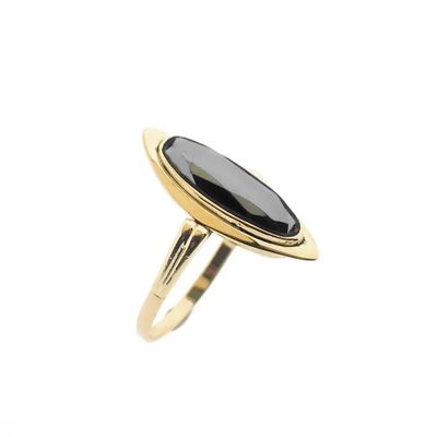 Image 1 of Gold ring with hematite stone | Vintage