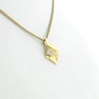 Image 5 of Gold pendant with diamond; 0.01 ct.