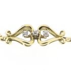 Image 3 of Gold fantasy link bracelet with diamond; 0.03 ct. | 17.5 cm