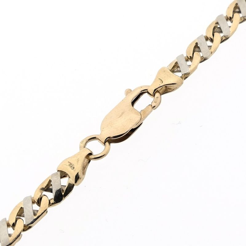 Image 5 of Two-tone gold fantasy link chain