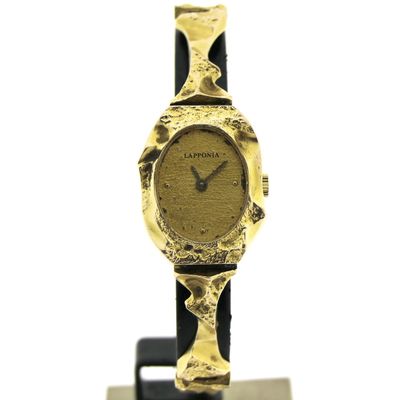 Image 1 of Lapponia 'Pola-Negri'; Vintage 14k. gold design ladies watch