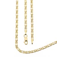 Gold navy link chain | 45 cm