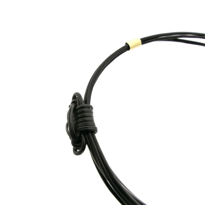 Image 5 of Elephant hair bracelet with gold