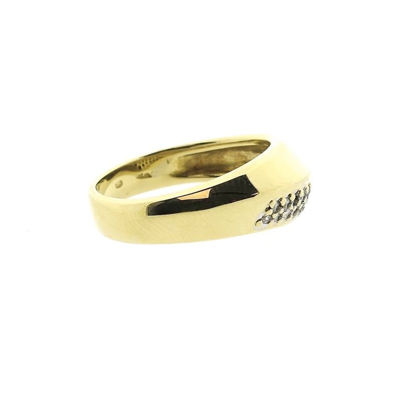 Image 7 of Gold ring with diamond; 0.25 ct.