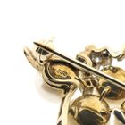 Image 6 of 8 carat abstract brooch with pearl and diamond 0.08 ct.