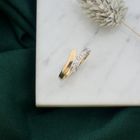 Image 9 of Two-tone gold ring with diamonds | 0.10 ct.