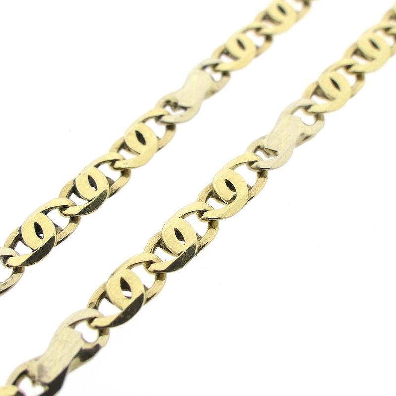 Image 5 of Two-tone gold Figaro link chain | 52.5 cm