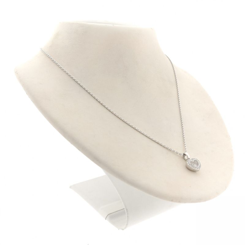 Image 15 of 18K white gold necklace with 0.19 ct. diamond | Chopard
