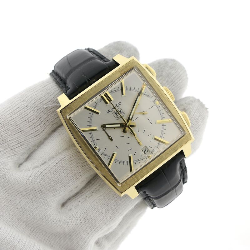 Image 5 of TAG Heuer Monaco CW5140; 18k gold chronograph men's watch
