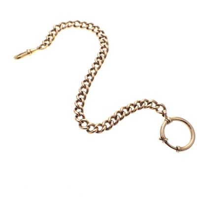 Image 1 of Rose gold watch chain; Chatelaine (for a pocket watch)