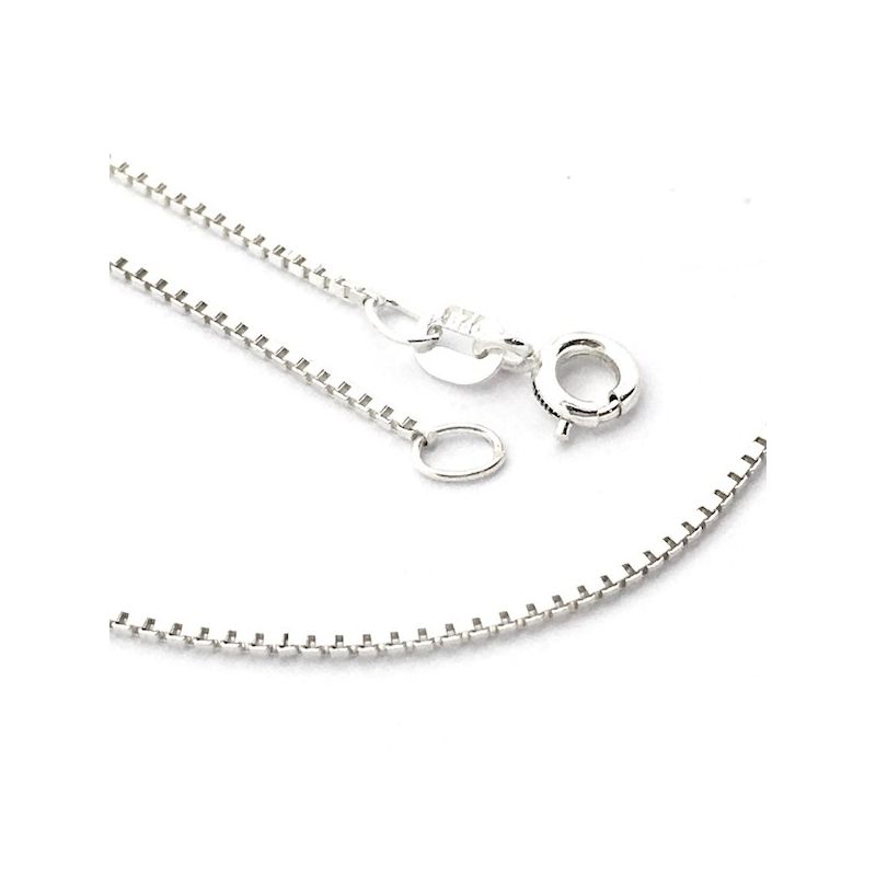 Image 6 of Silver gourmet link chain (suitable for a pendant) | 38 cm