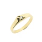 Image 1 of Gold solitaire ring with diamond; 0.02 ct.