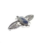 Image 3 of Silver old Dutch brooch with Delft blue