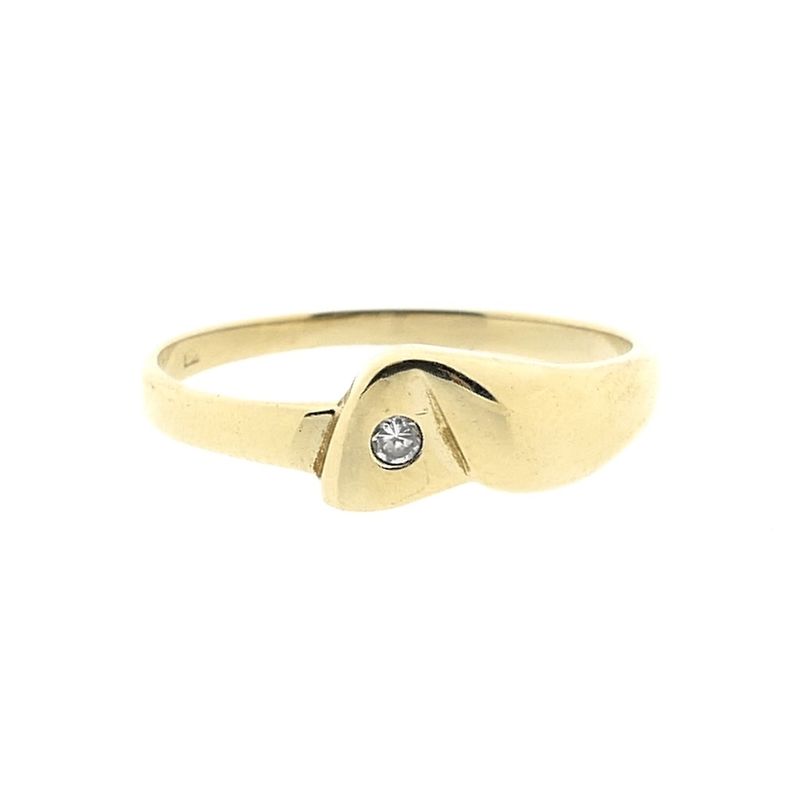 Image 4 of Gold fantasy ring with zirconia