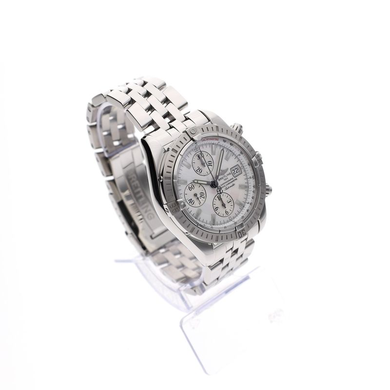 Image 21 of Breitling Chronomat Evolution 'Mother of Pearl' A13356; Chronograph men's watch