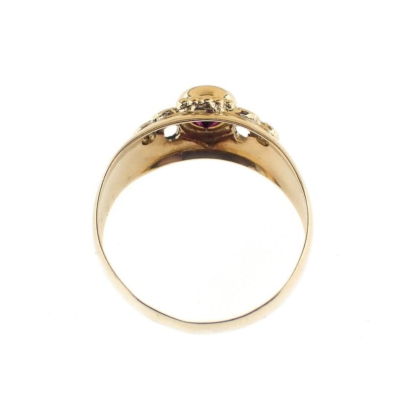 Image 6 of Gold ring with ruby