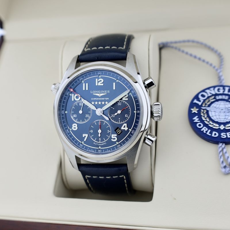 Image 20 of Longines Spirit Chronometer Chronograph L3.820.4; Automatic men's watch