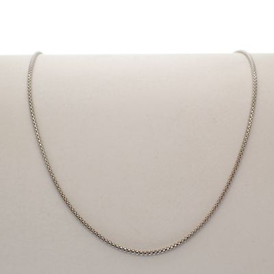 Image 1 of 18K white gold mesh necklace | 45 cm