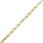 Image 7 of Two-tone gold navy link bracelet with diamonds