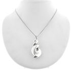 Image 6 of Silver pendant with a convex design