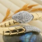 Image 8 of Leo Pizzo two-tone gold 'Serpentine' bracelet; Size XS