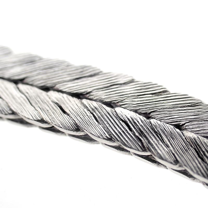 Image 5 of White gold herringbone link bracelet with 1.45 ct. diamonds | 17.5 cm