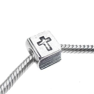 Image 2 of Pandora charm; Silver; Bible