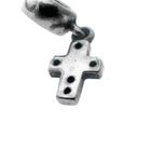 Image 4 of Pandora charm; Silver; Silver Spacer With Cross