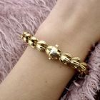 Image 2 of Gold fantasy link bracelet; 19 cm