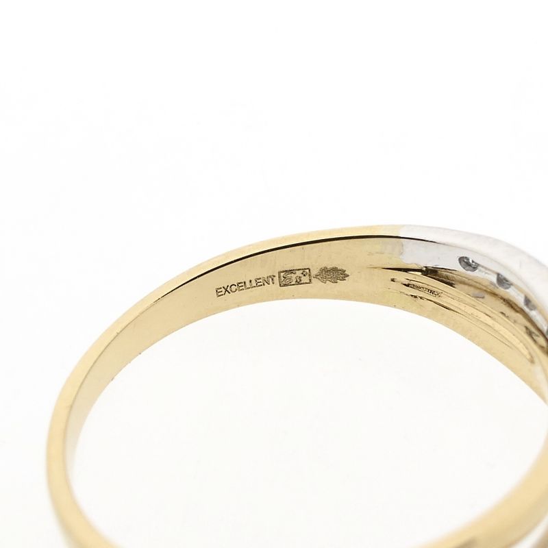 Image 8 of Bicolor Gold Ring with Zirconia