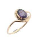 Image 1 of Vintage gold ring with purple sapphire