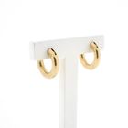 Image 1 of Gold wide earrings | Ø 17.5 mm