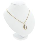 Image 4 of Gold cameo pendant with mother of pearl | Antique