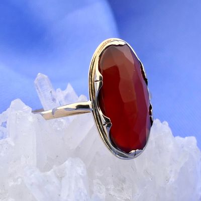 Gold Ring with Carnelian Image 2 of Gold Ring with Carnelian
