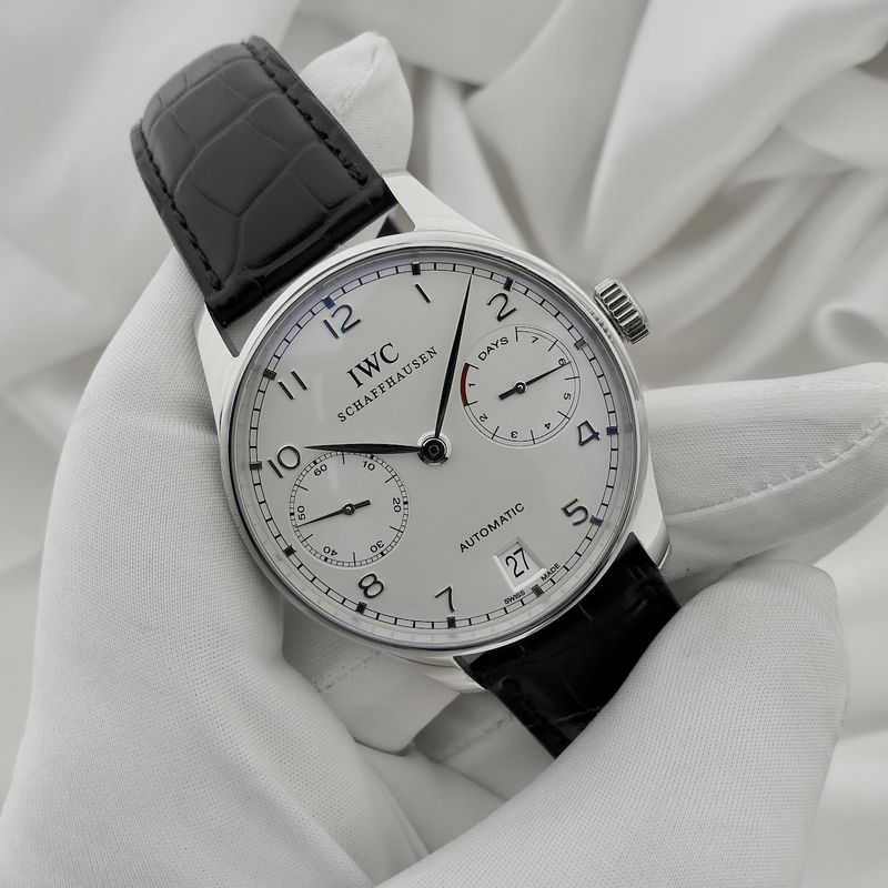 Image 16 of IWC Portuguese '7 Days' Platinum IW5001-04; Platinum men's watch (500 pieces limited edition)
