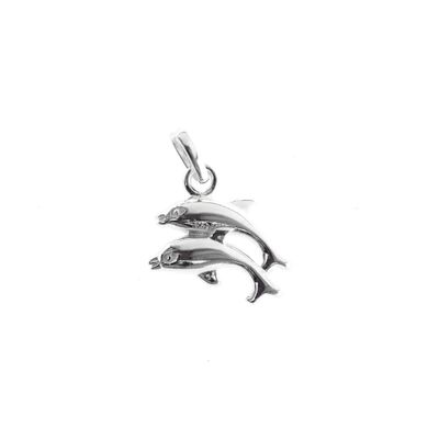 Image 1 of Silver charm; Dolphins
