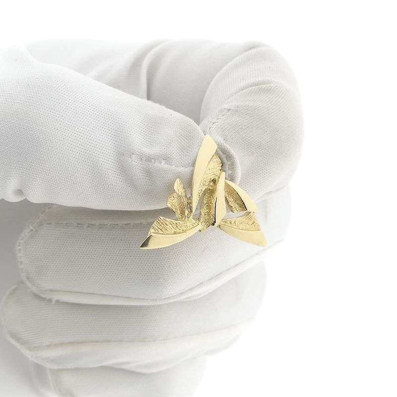 Image 11 of Vintage gold abstract pendant