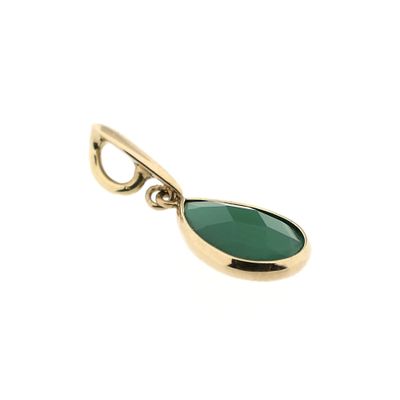 Image 2 of Gold Pendant with Chalcedony