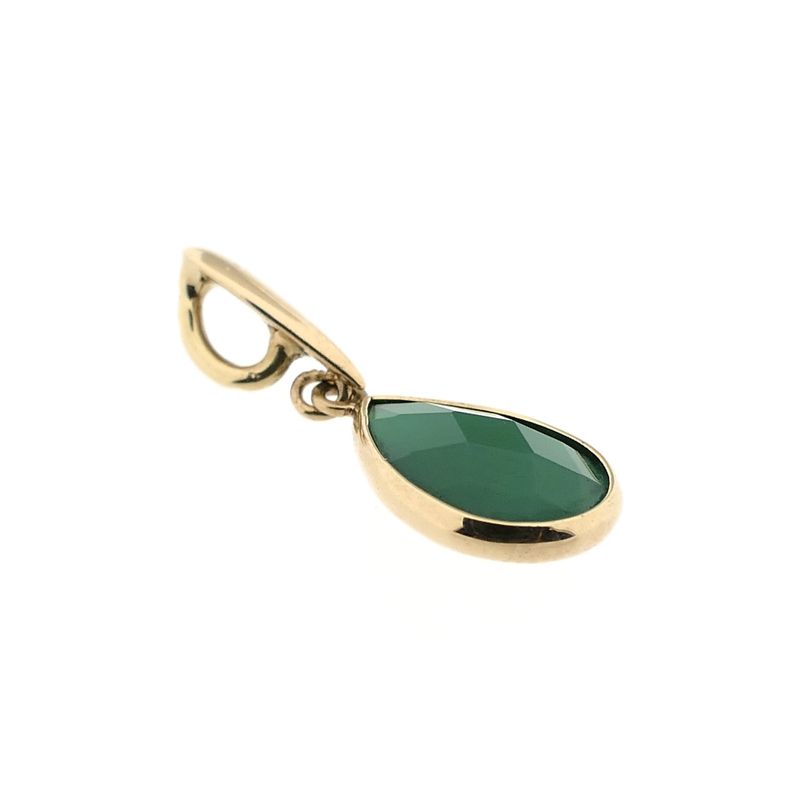 Image 2 of Gold Pendant with Chalcedony