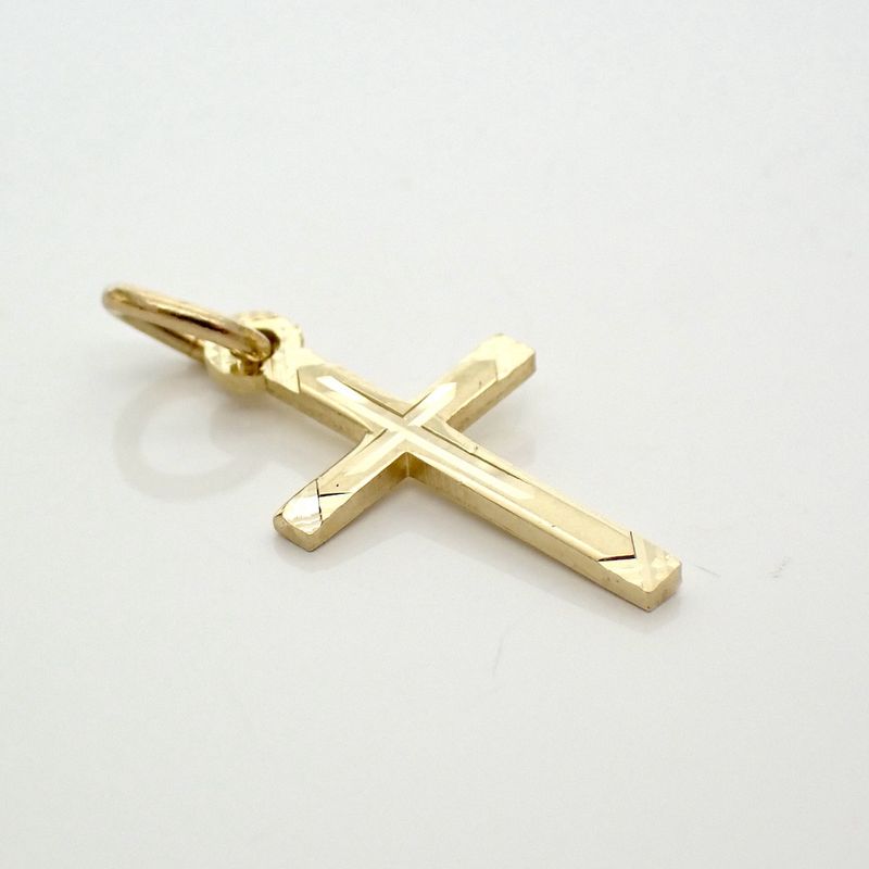 Image 3 of Gold pendant with a subtle cross