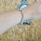 Image 3 of Silver bead link bracelet | 18.5 cm