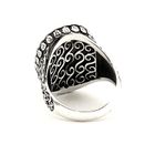 Image 4 of Silver signet ring in 'baroque' style