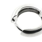 Image 8 of White gold hinged hoop earrings Ø 14.7 mm