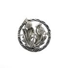 Image 1 of Silver brooch of thistles