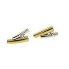 Image 6 of Bicolor gold stud earrings with diamond; 0.12 ct. | Le Chic
