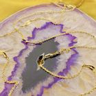 Image 10 of Gold anchor link necklace